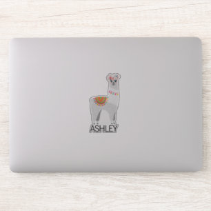 Personalised Llama Name Laptop