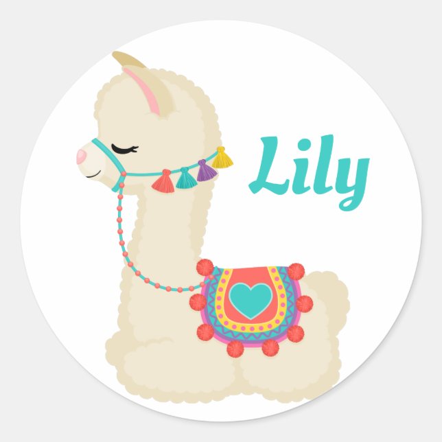 Personalised Llama Stickers (Front)