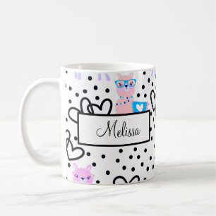 Personalised Llama Two-Tone Coffee Mug