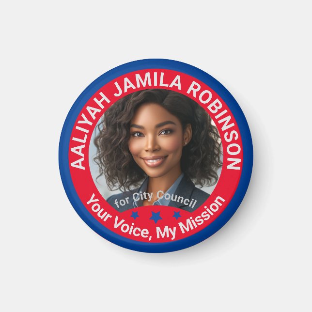 Personalised Local Election Custom Photo Campaign  Magnet (Front)
