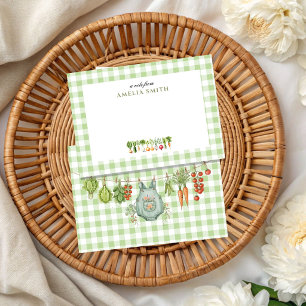 Personalised Locally Grown Fresh Farmers Notecard