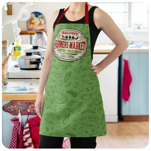 Personalised Locally Grown Garden Farmers Market Apron