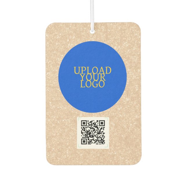 Personalised Logo And QR Code Car Air Freshener (Front)