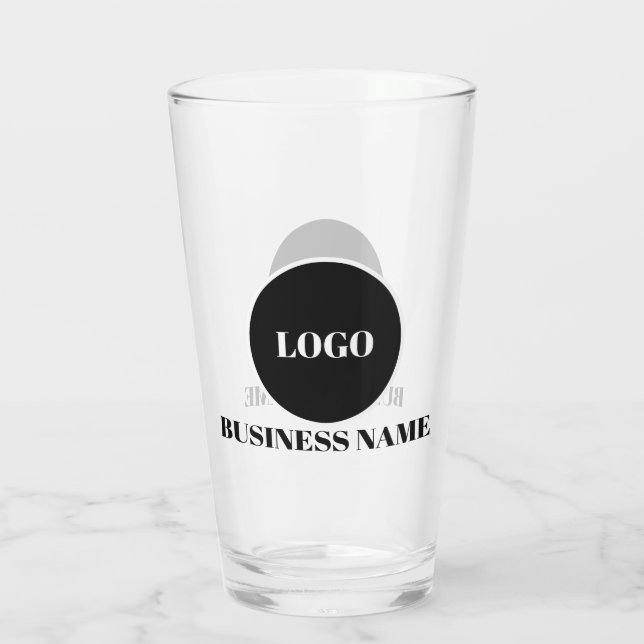 Personalised Logo and Text Glasses (Back)