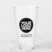 Personalised Logo and Text Grunge Beer Glasses