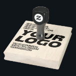 Personalised Logo and Text Large Rubber Stamp<br><div class="desc">Personalised Business Logo Large modern rubber stamp template. A bold and sharp company gift idea for promotion,  marketing,  office and custom stationery. No minimum.</div>