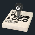 Personalised Logo and Text Large Rubber Stamp<br><div class="desc">Personalised Business Logo Large modern rubber stamp template. A bold and sharp company gift idea for promotion,  marketing,  office and custom stationery. No minimum.</div>