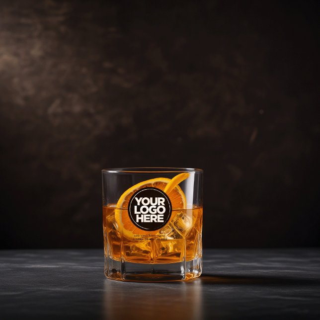 Personalised Logo and Text Whiskey Glasses (rock glasses)