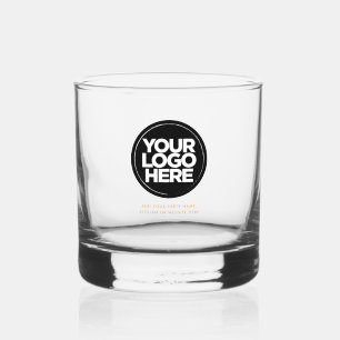 Personalised Logo and Text Whiskey Glasses