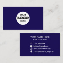 Personalised Logo Blue Professional Business