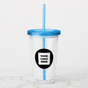 Personalised Logo Business Company Script Acrylic Tumbler