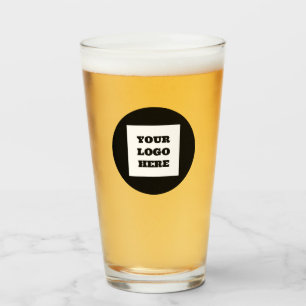 Personalised Logo Business Company Script Beer Glass