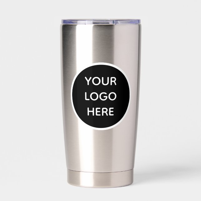 Personalised Logo Business Company Script Insulated Tumbler (Front)