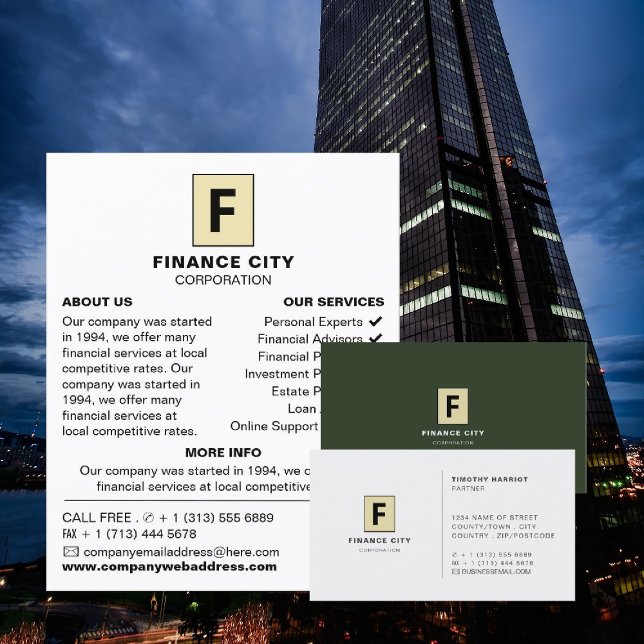 Personalised Logo, Business & Finance Advertising Flyer (Creator Uploaded)