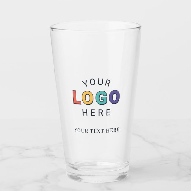 Personalised Logo Business Glass (Front)