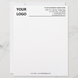 Personalised Logo Business Name Info Letterhead