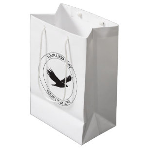 Personalised Logo Custom Business & Corporate  Medium Gift Bag