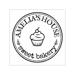 Personalised Logo Custom Rustic Self-inking Stamp