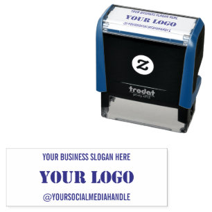 Personalised Logo Custom Text Self-inking Stamp
