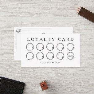 Personalised Logo Cute Paws Dog Cat Pets Services Loyalty Card