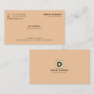 Personalised Logo, Dentistry, Dentist Business Card