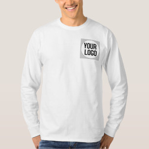 Personalised logo design on long sleeve t shirt