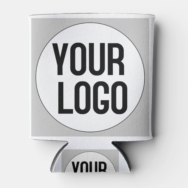 Personalised logo design template on can cooler (Front)