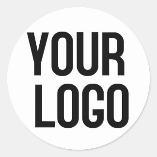 Personalised logo design template on classic round sticker