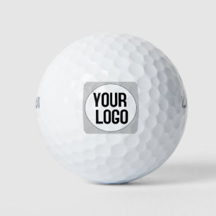 Personalised logo design template on golf balls