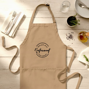 Personalised Logo for Restaurants, Cafés, Barkers Standard Apron