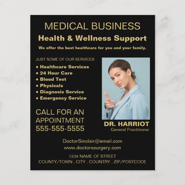 Personalised Logo, General practitioner, Nurse Flyer (Front)