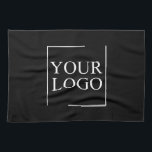 Personalised Logo Keepsake Farmhouse Black White Tea Towel<br><div class="desc">You can customise it with your photo,  logo or with your text.  You can place them as you like on the customisation page. Modern,  unique,  simple,  or personal,  it's your choice.</div>