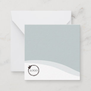 Personalised Logo Light Green Card