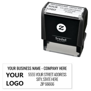 Personalised Logo Name Address Business Stamp