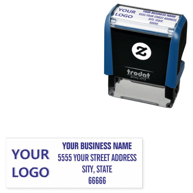Personalised Logo Name Address Self-inking Stamp (In Situ)