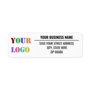 Personalised Logo Name Return Address Labels