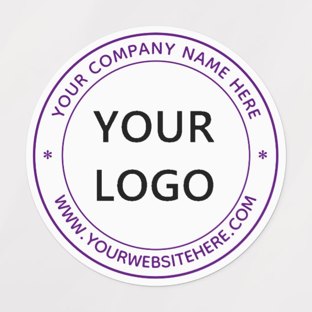Personalised Logo Name Website Business Labels (Design 1)