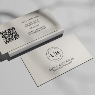 Personalised Logo Neutral Business Card