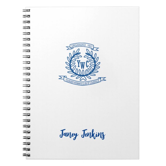 Personalised Logo Notebook, Customised Name  Notebook (Front)