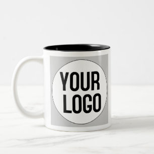 Personalised logo on merch Two-Tone coffee mug