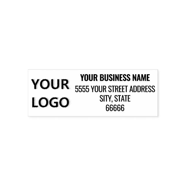 Personalised Logo or Photo Address Stamp Example (Design)