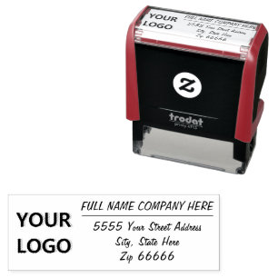Personalised Logo or Photo Address Stamp Template