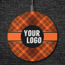 Personalised Logo Orange Pattern Modern Branded