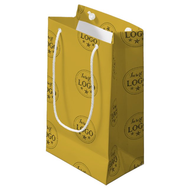 Personalised Logo Pattern Small Gift Bag for Gift (Front Angled)