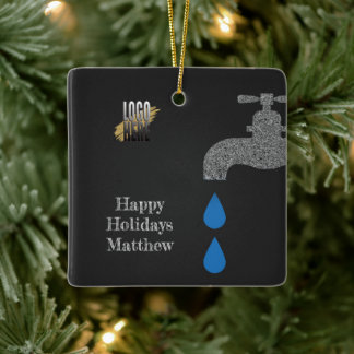 Personalised Logo Plumbing Handyman Builders Ceramic Ornament