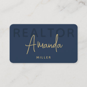 Personalised Logo Realtor Broker Real Estate Agent Business Card