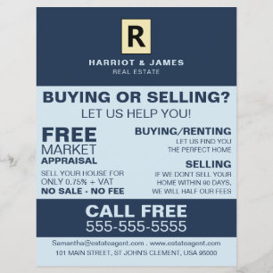 Personalised Logo, Realtor, Estate Agent Flyer