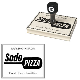 Personalised LOGO Sodo Pizza Rubber Stamp