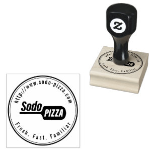 Personalised LOGO Sodo Pizza Rubber Stamp
