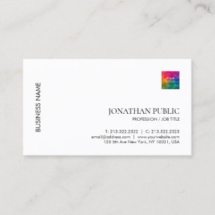 Personalised Logo Template Professional Elegant Business Card